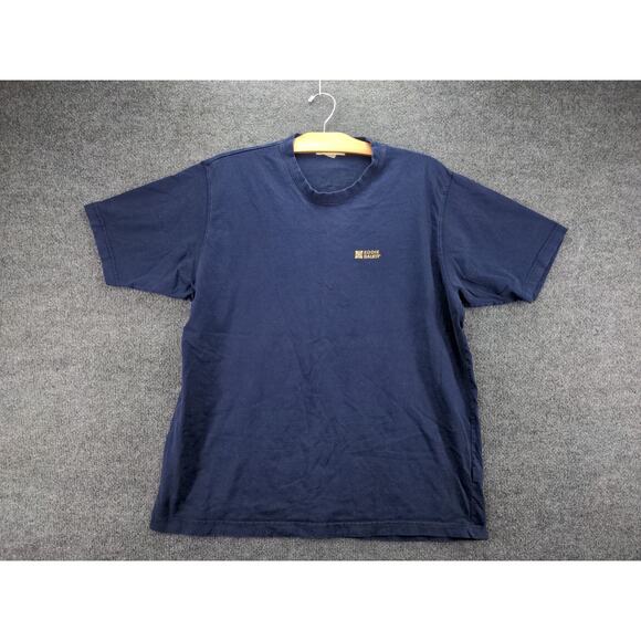 Mens Eddie Bauer Tropical Sands Summer Adventure Gear T Shirt Size XL Blue - Picture 2 of 12